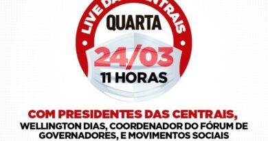 Centrais convocam trabalhadores para ‘lockdown’ pela vida na quarta-feira Centrais convocam trabalhadores para ‘lockdown’ pela vida na quarta-feira